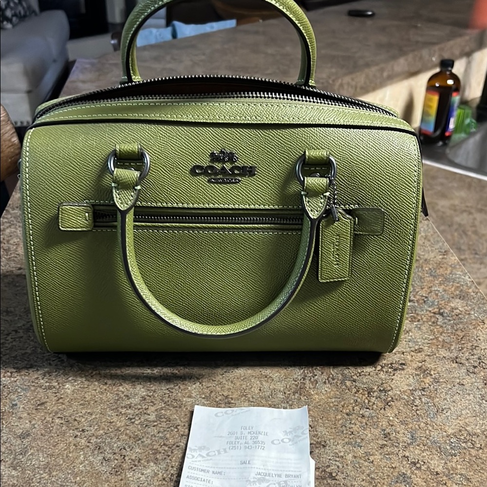 Coach Olive Green Satchel